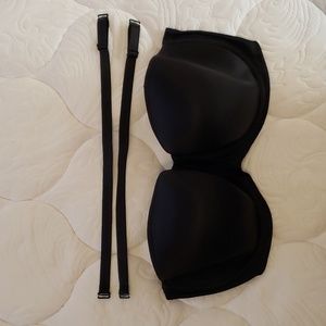 Elomi Strapless / Convertible Black T-shirt / Lightly Padded Bra 42FF